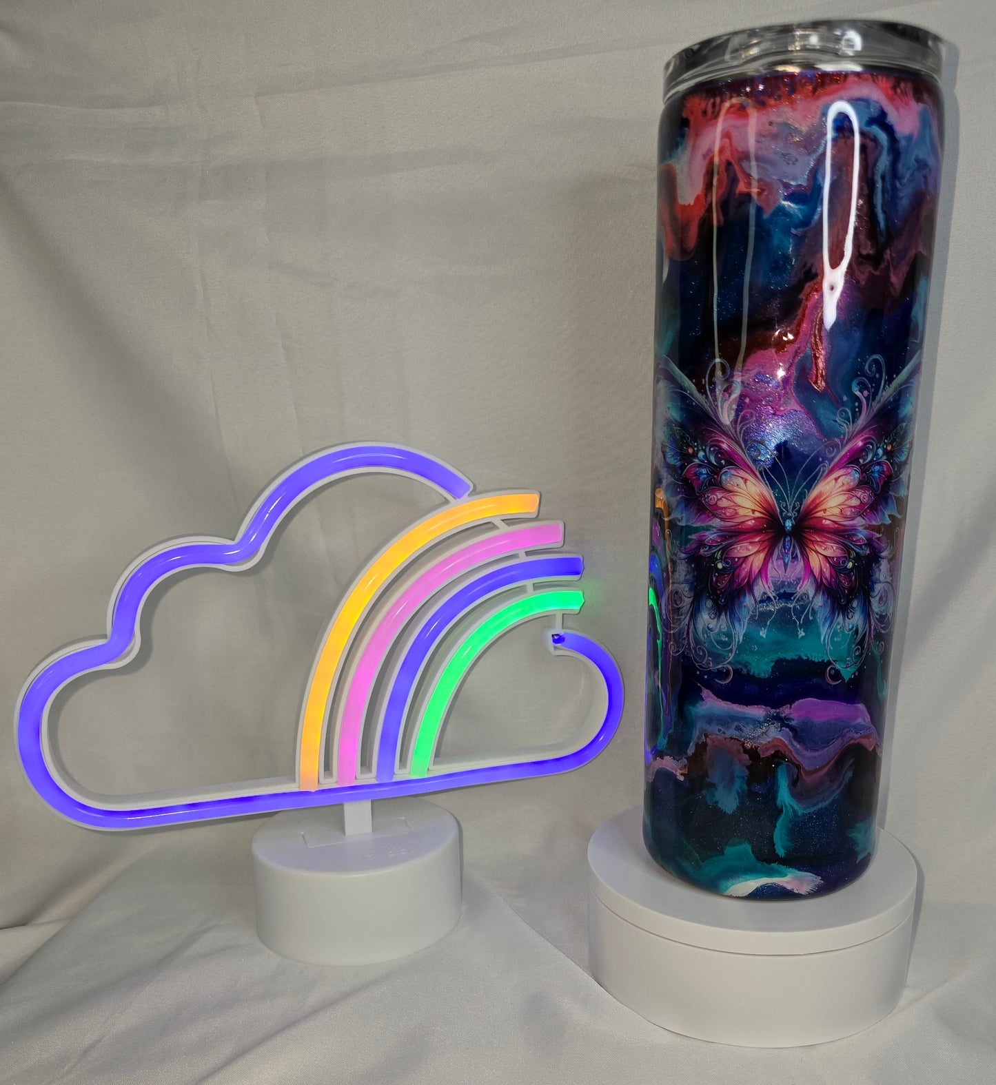 106-Colorful Butterfly 30 oz tumbler