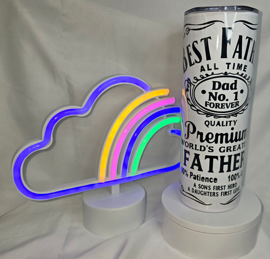 S51- World's best Father 20 oz sublimated tumbler/damaged clearance