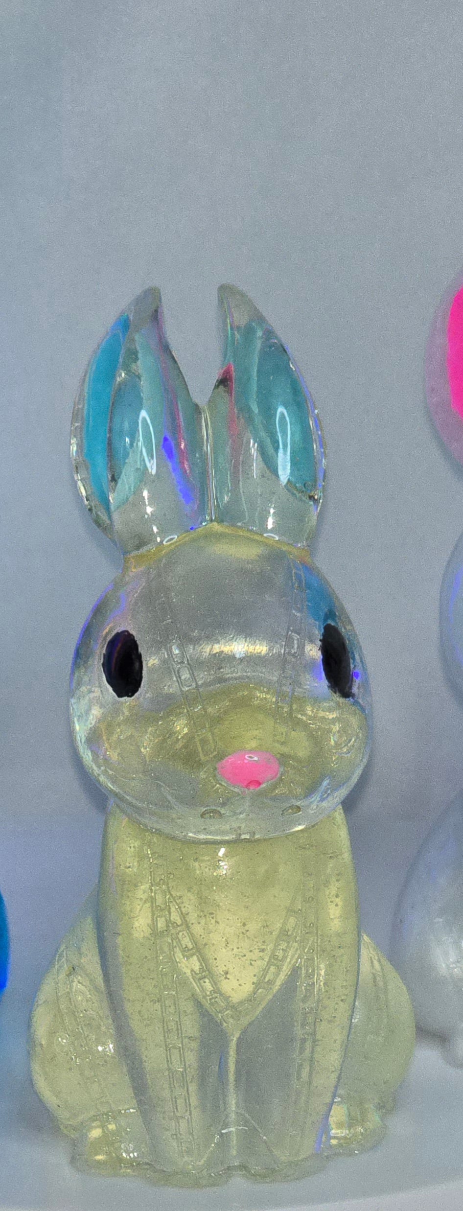 Bunny rabbit hand painted resin figurine