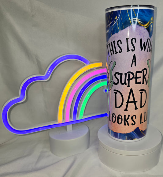 S48- Super Dad 20 oz sublimated tumbler
