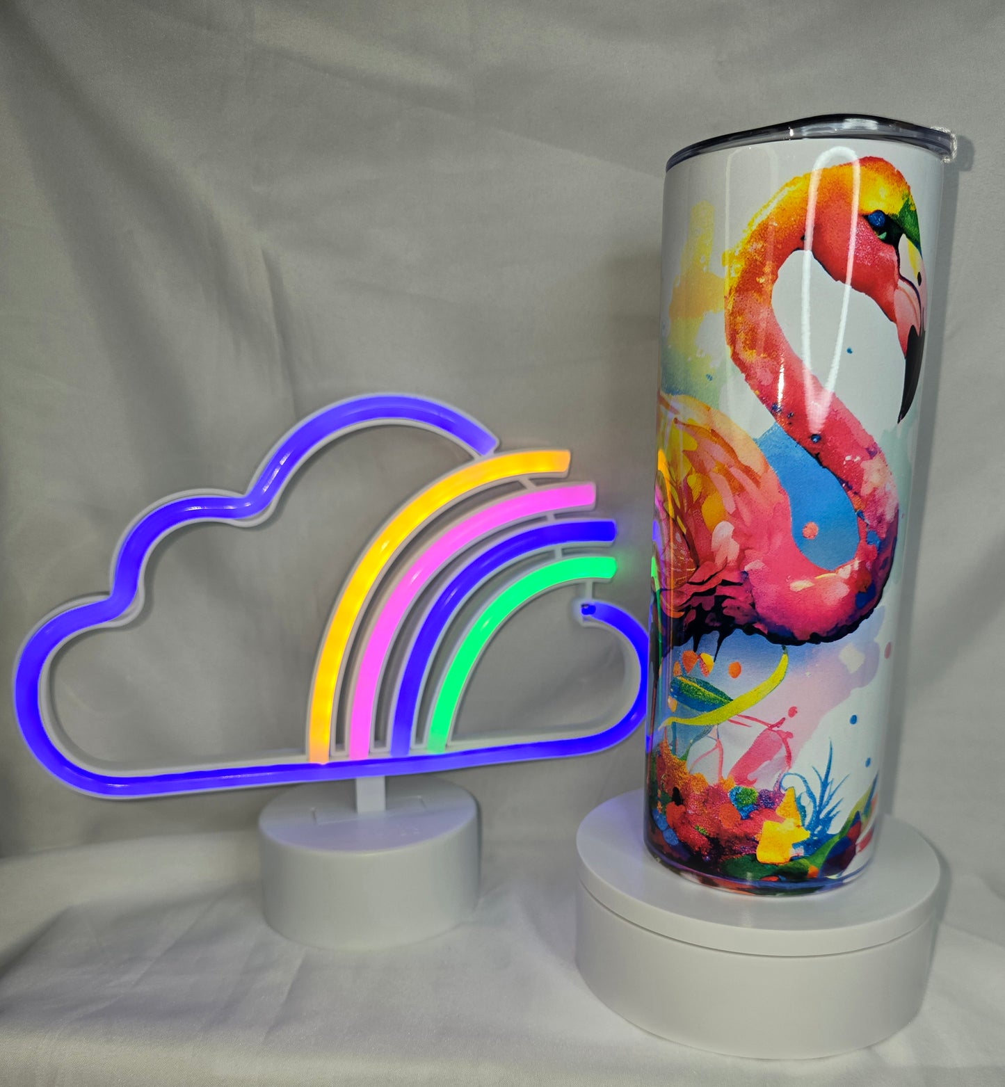 S29- Pink Flamingo 20 oz sublimated tumbler