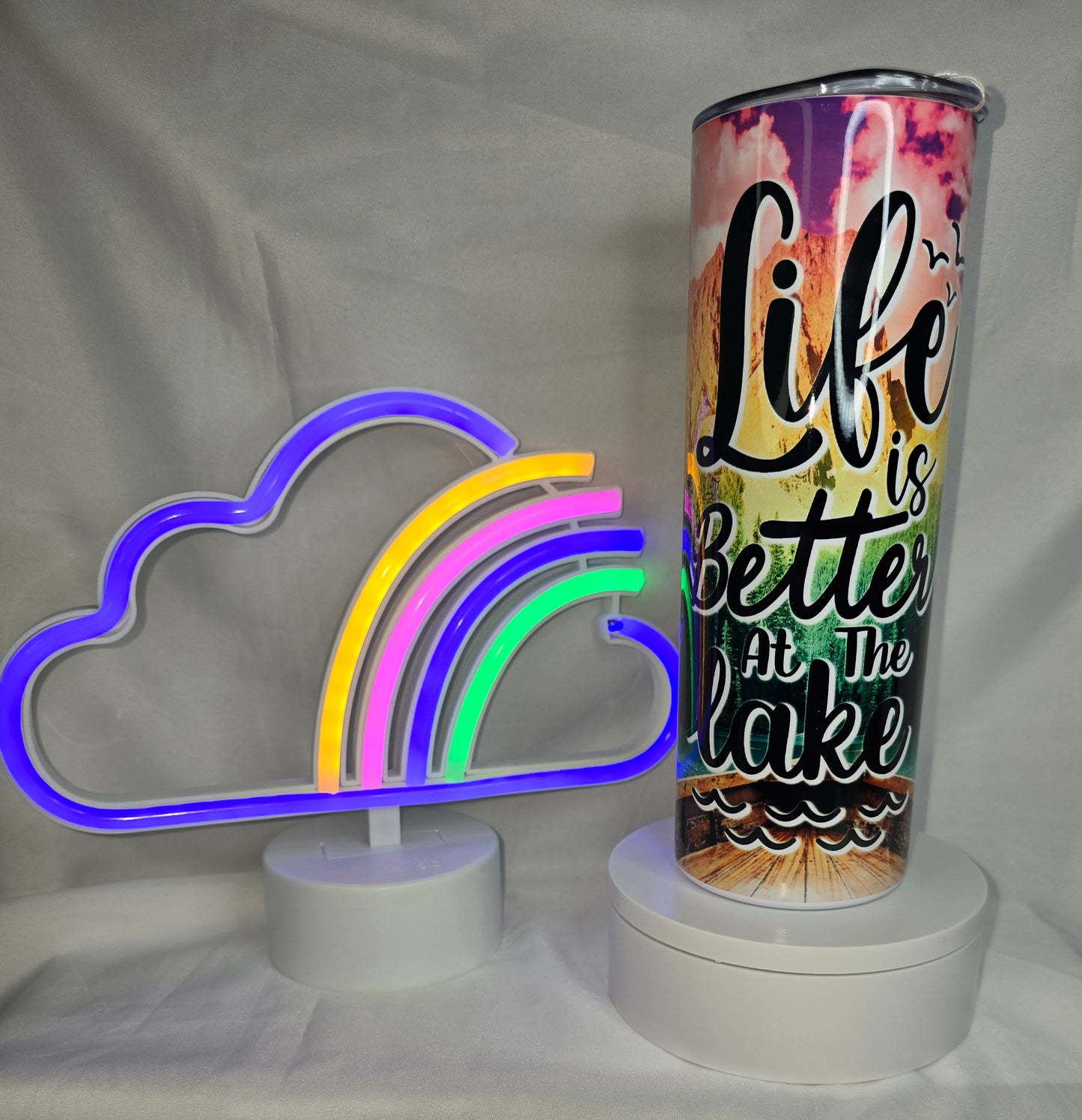 S28- Lake life 20oz sublimated tumbler