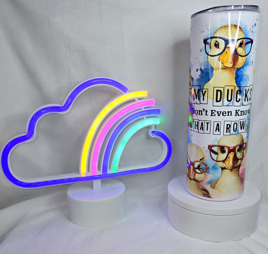 S44- 20 oz ducks in a row sublimated tumbler