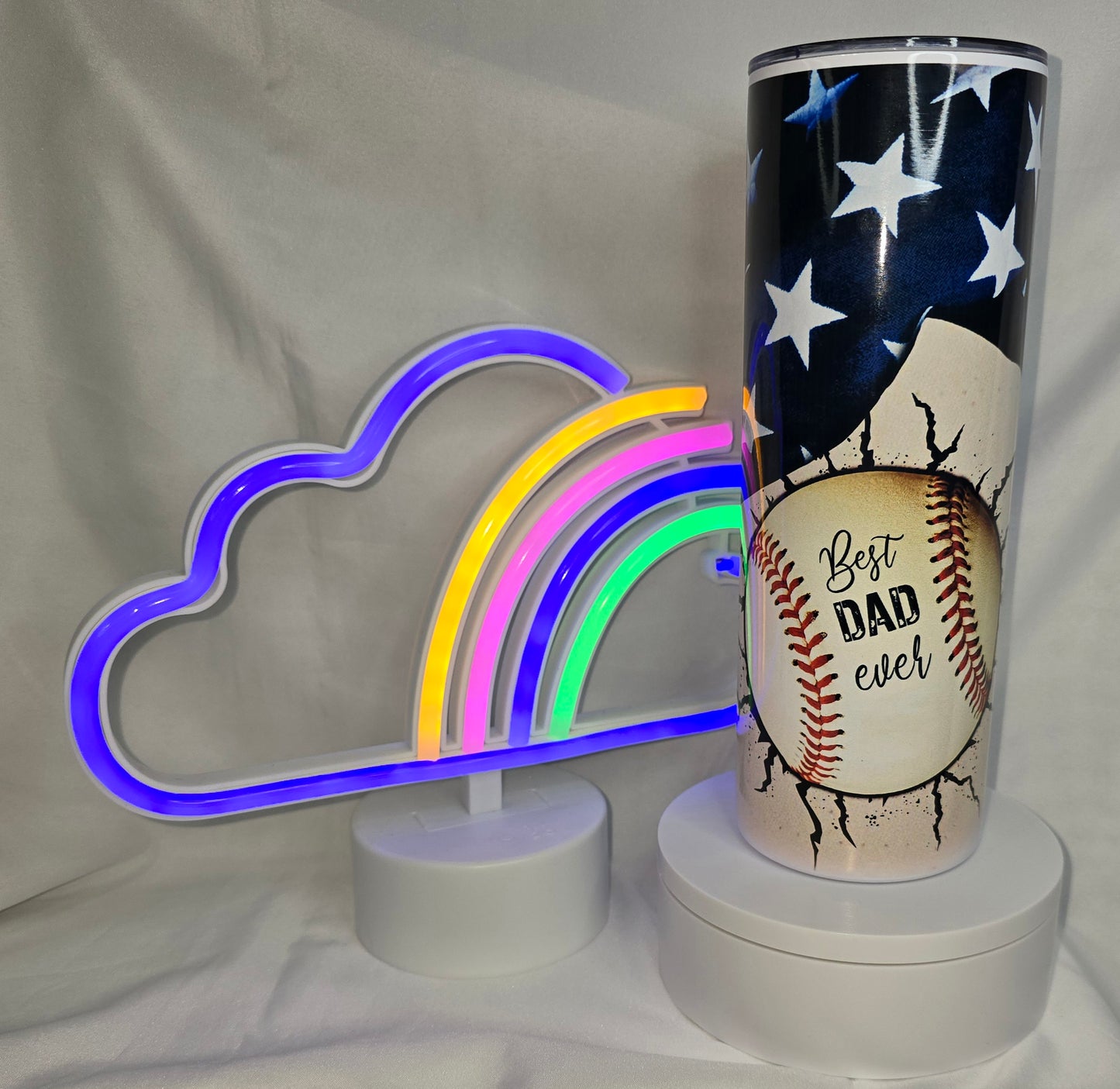 S47-Baseball Dad 20 oz sublimated tumbler