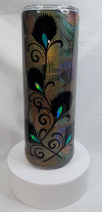 18-Pretty as a Peacock 20oz Skinny Tumbler