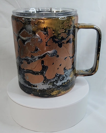 32-Grunge Steampunk Heart 12 oz Coffee mug