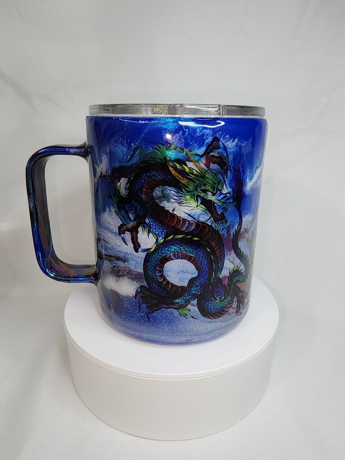 34-Blue Dragon 12 oz Coffee Mug