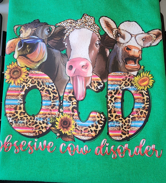 Obsessive Cow Disorder Adult small T-shirt