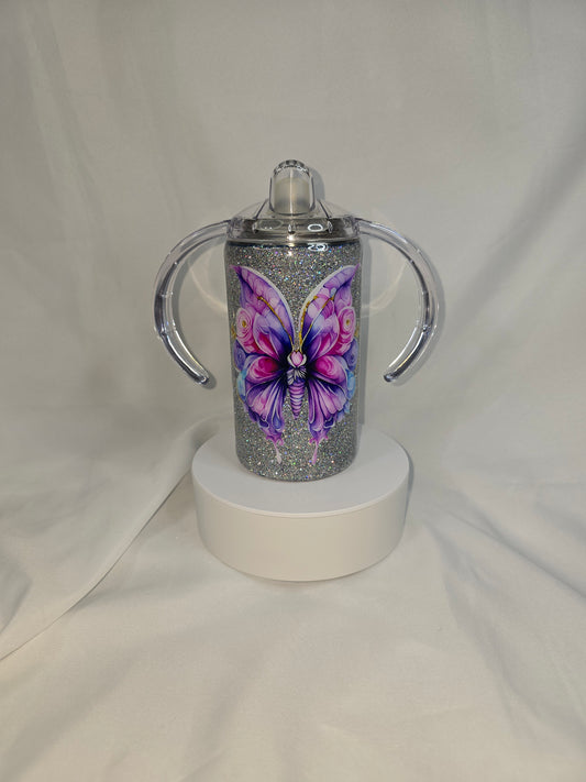 48-Butterfly sippy cup 12 oz