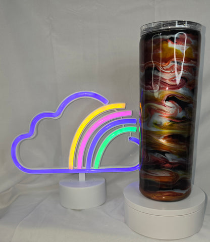 72-Sunset deer 20 oz tumbler