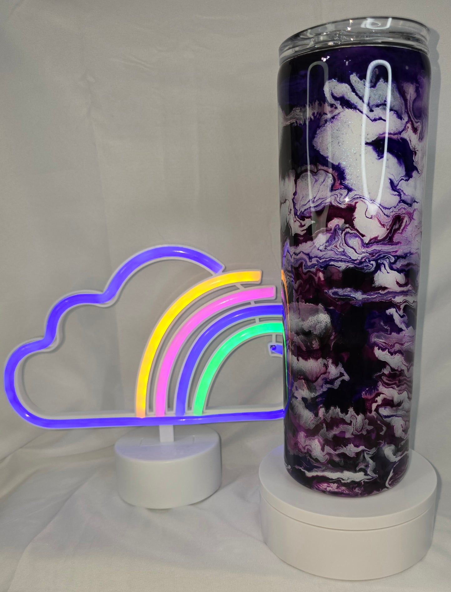 77-30 oz Purple rain tumbler