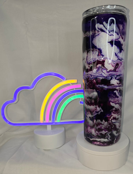 77-30 oz Purple rain tumbler