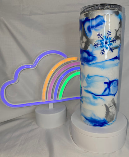 127- Snowflake 20 oz tumbler