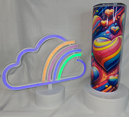 S20 Hearts 20oz sublimation tumbler