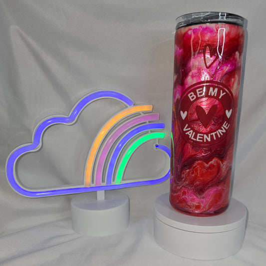 141- Be my Valentine 20 oz epoxy tumbler