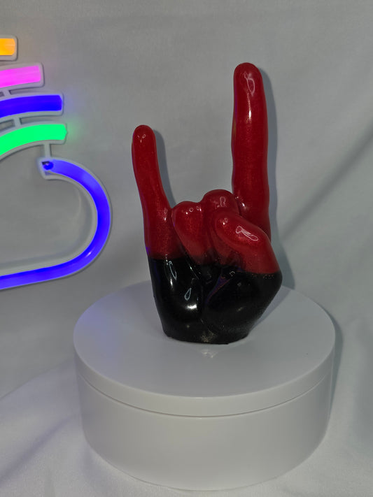 Rock on Resin Hand Figurine