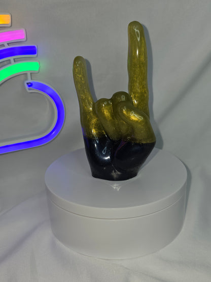 Rock on Resin Hand Figurine