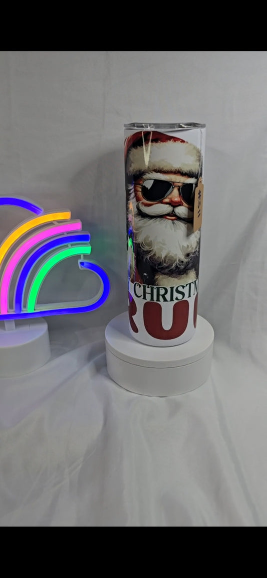 S11- 20 oz cool Santa sublimation tumbler