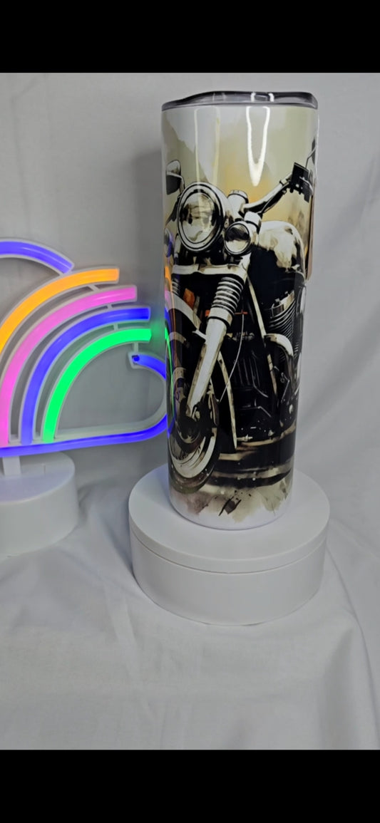 S2- 20 oz motorcycle sublimation tumbler