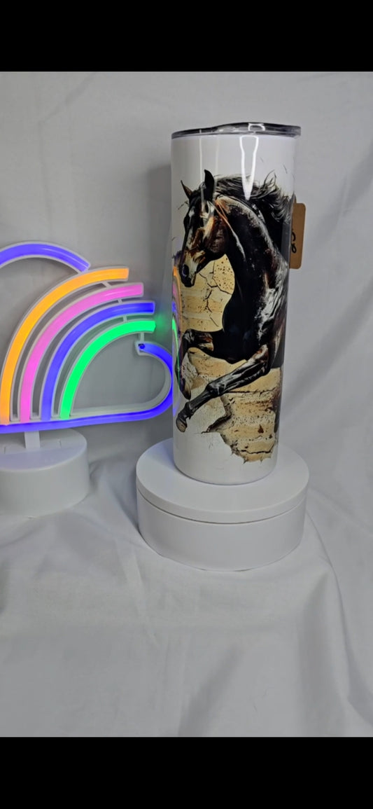 S3- 20 oz Horse sublimation tumbler