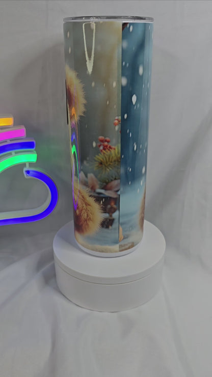 S16- 20 oz teddy bear sublimation tumbler