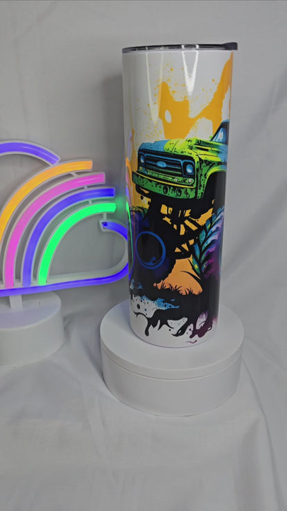 S9- 20 oz Monster truck sublimation cup