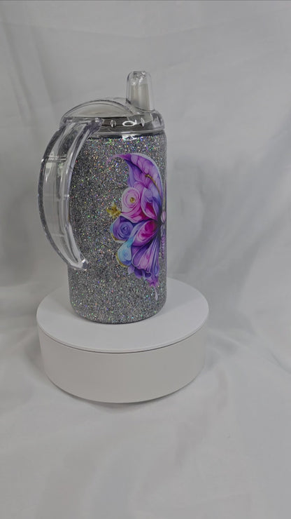 48-Butterfly sippy cup 12 oz