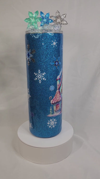 33-Winter wonderland 20 oz Skinny Tumbler