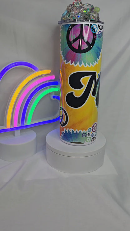 S50-Hippie Mom 20 oz sublimated tumbler