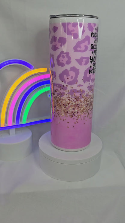 184- 20 oz duo "Let 'em" tumbler