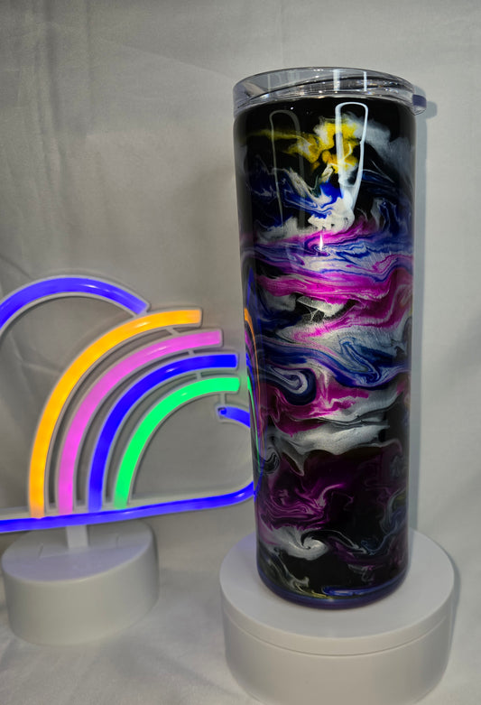 187- 20 oz multi color epoxy tumbler