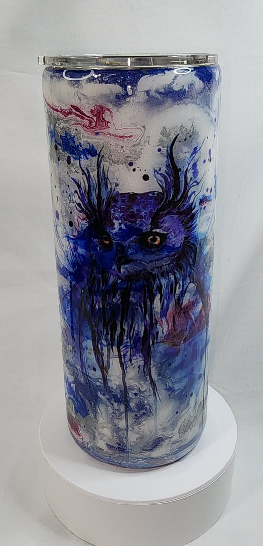 21-Blue Owl 30oz tumbler