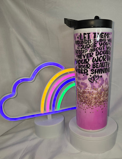 184- 20 oz duo "Let 'em" tumbler