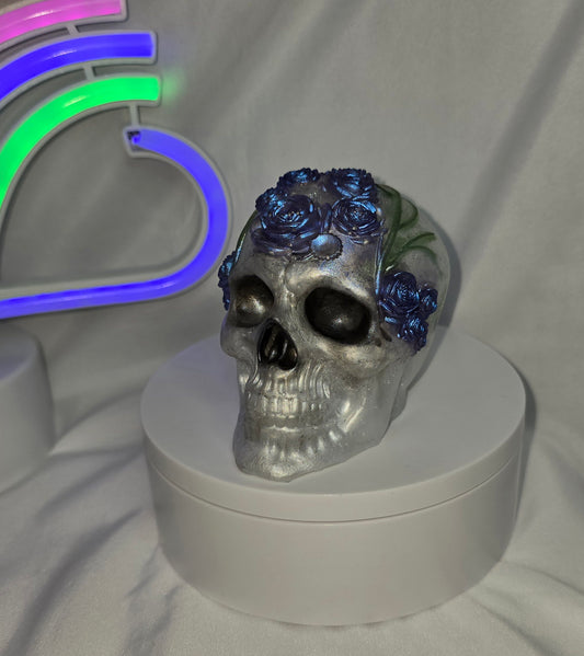 Gothic Rose Skull
